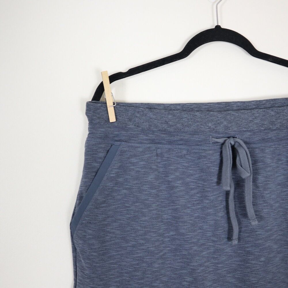 Athleta Size L Heathered Techie Terry Athletic Skirt Blue Gray - Picture 4 of 7